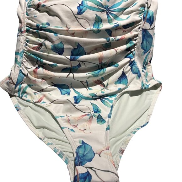 Niptukc Swim Womens Floral One-Piece Swimsuit Multi-Fit Cup Size 6 - Picture 4 of 8